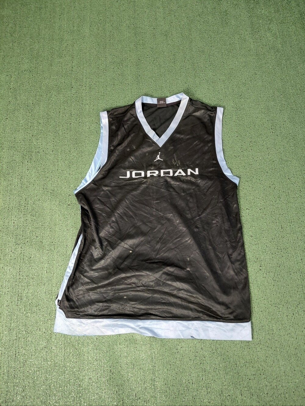 Vintage 2005 Jordan 20th Anniversary Edition Basketball Jersey Light Blue & Blac